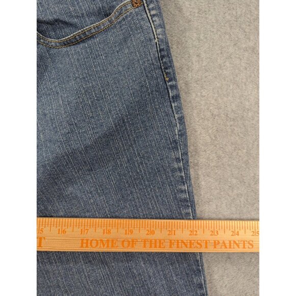 Levis 550 Jeans Womens Size 16 Blue Relaxed Boot Cut High Rise Comfort Stretch - Picture 4 of 14